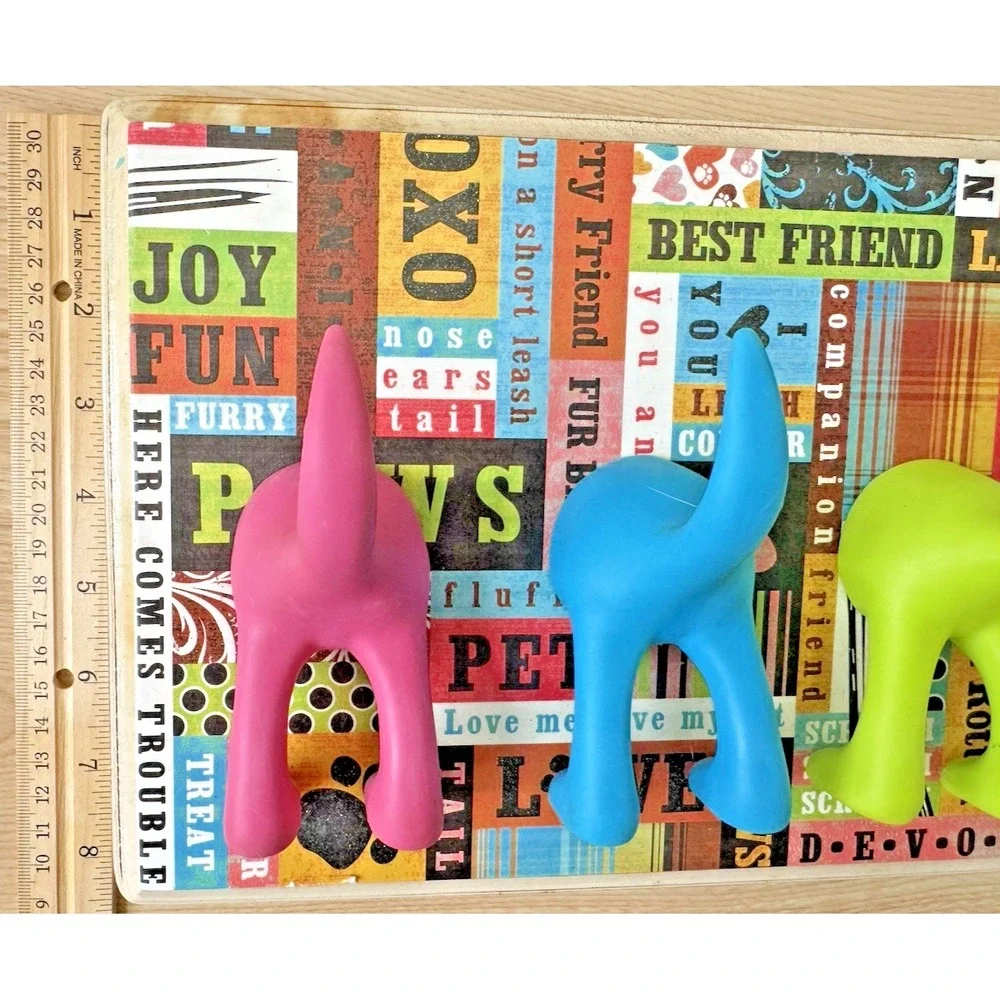 IKEA BASTIS Dog Tail Hook Rack 3 Color Pink Blue Green Leash Holder Wall Decor